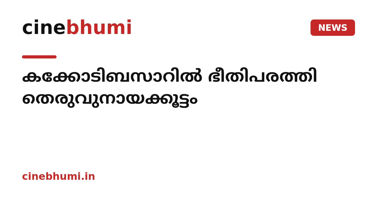 കക്കോടിബസാറിൽ ഭീതിപരത്തി തെരുവുനായക്കൂട്ടം